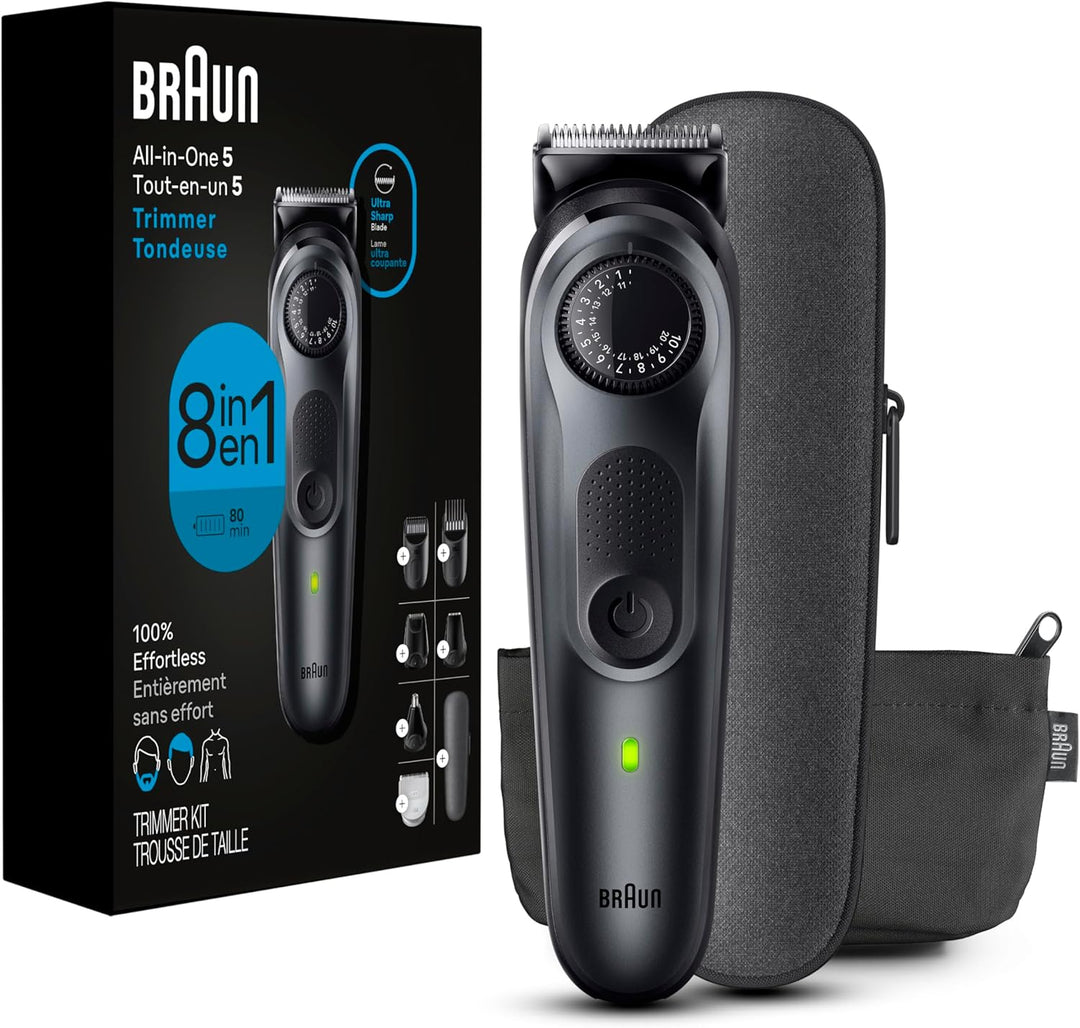 Braun Kit de estilo todo en uno Serie 5 5471, recortadora 8 en 1 pa...