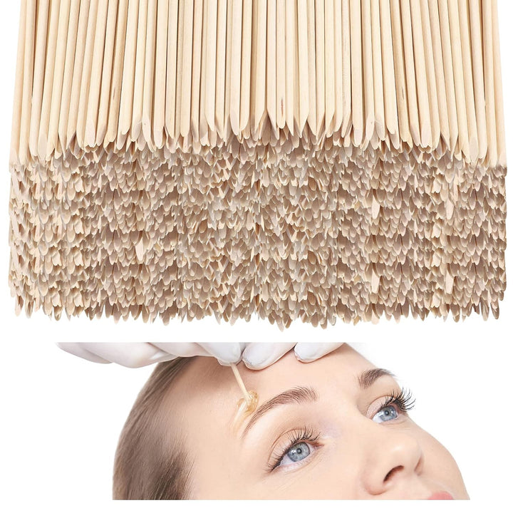 Mini barras aplicadoras de cera de madera para depilación de cejas,...