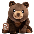 Oso de peluche con peso de Brease de 5 libras sin aroma, oso de peluche marrón suave para niños y adultos, peluche suave para niños y niñas, oso acogedor para comodidad, calma y abrazo suave