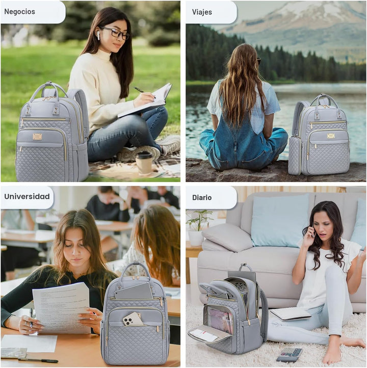 Mochila para laptop Tealari para mujeres, mochila para laptop de 15...