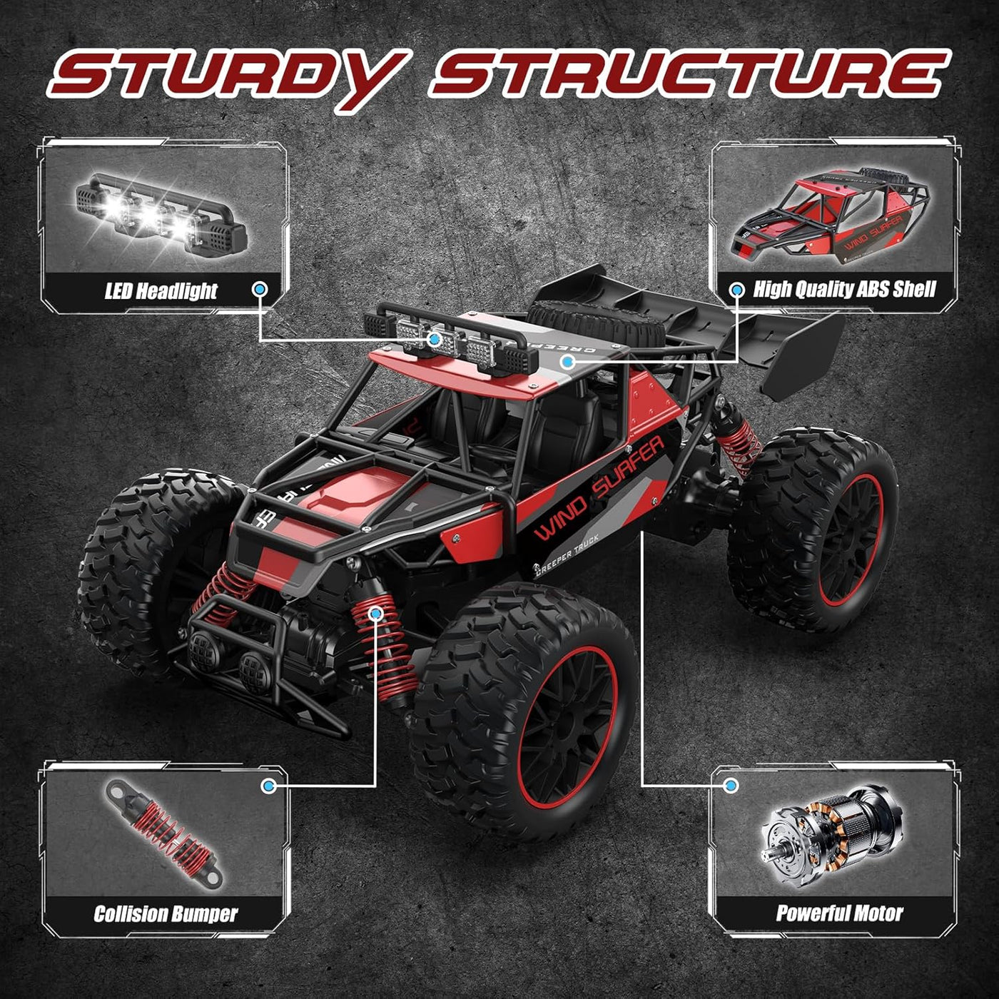 Scientoy Auto de control remoto 114 30KM/H de alta