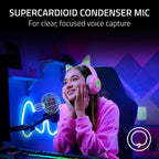 Razer Seiren V3 Chroma DSP de 32 bits, micrófono USB-C para PC y Mac, negro