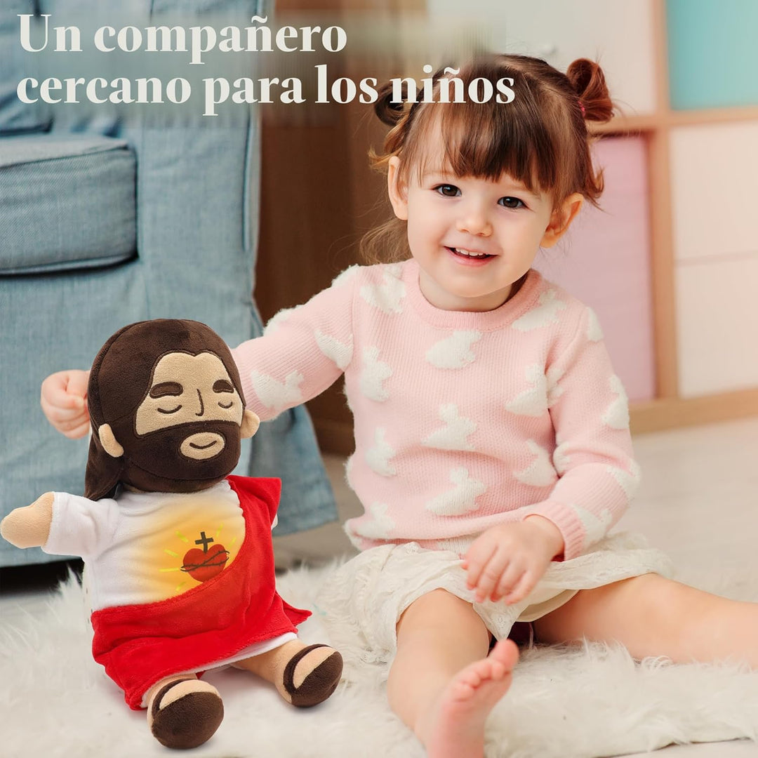 Yelakey Peluche de Jesús que respira, muñeca de peluche de Jesús co...
