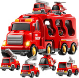 KIZONLY Camiones de Bomberos de Juguete para Niños Pequeños de 1-3,...