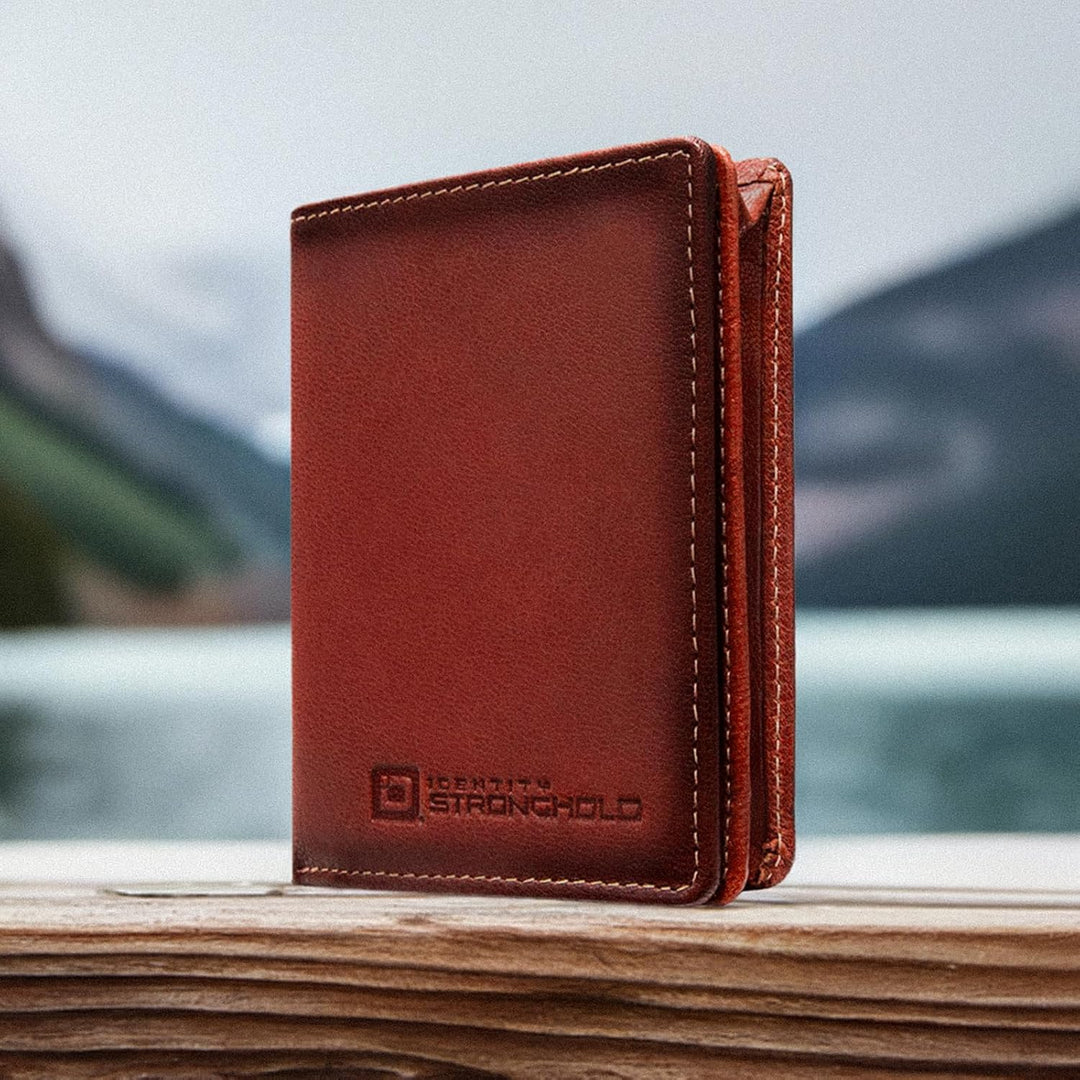 Cartera ID Stronghold - Billetera plegable con bloqueo RFID para ho...