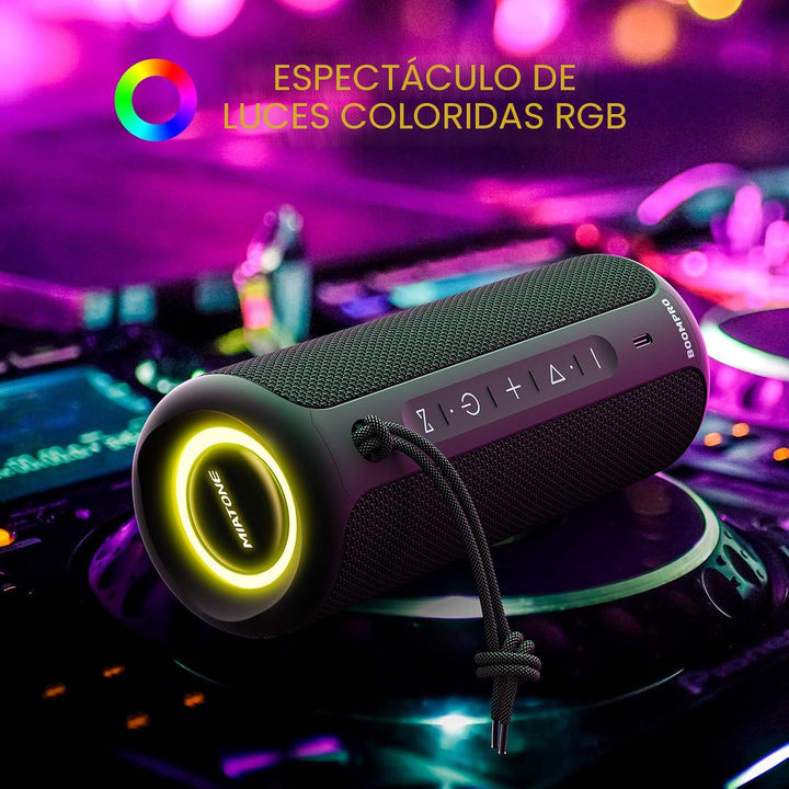 MIATONE Altavoces Bluetooth 36W TWS Altavoz portátil con sonido est...