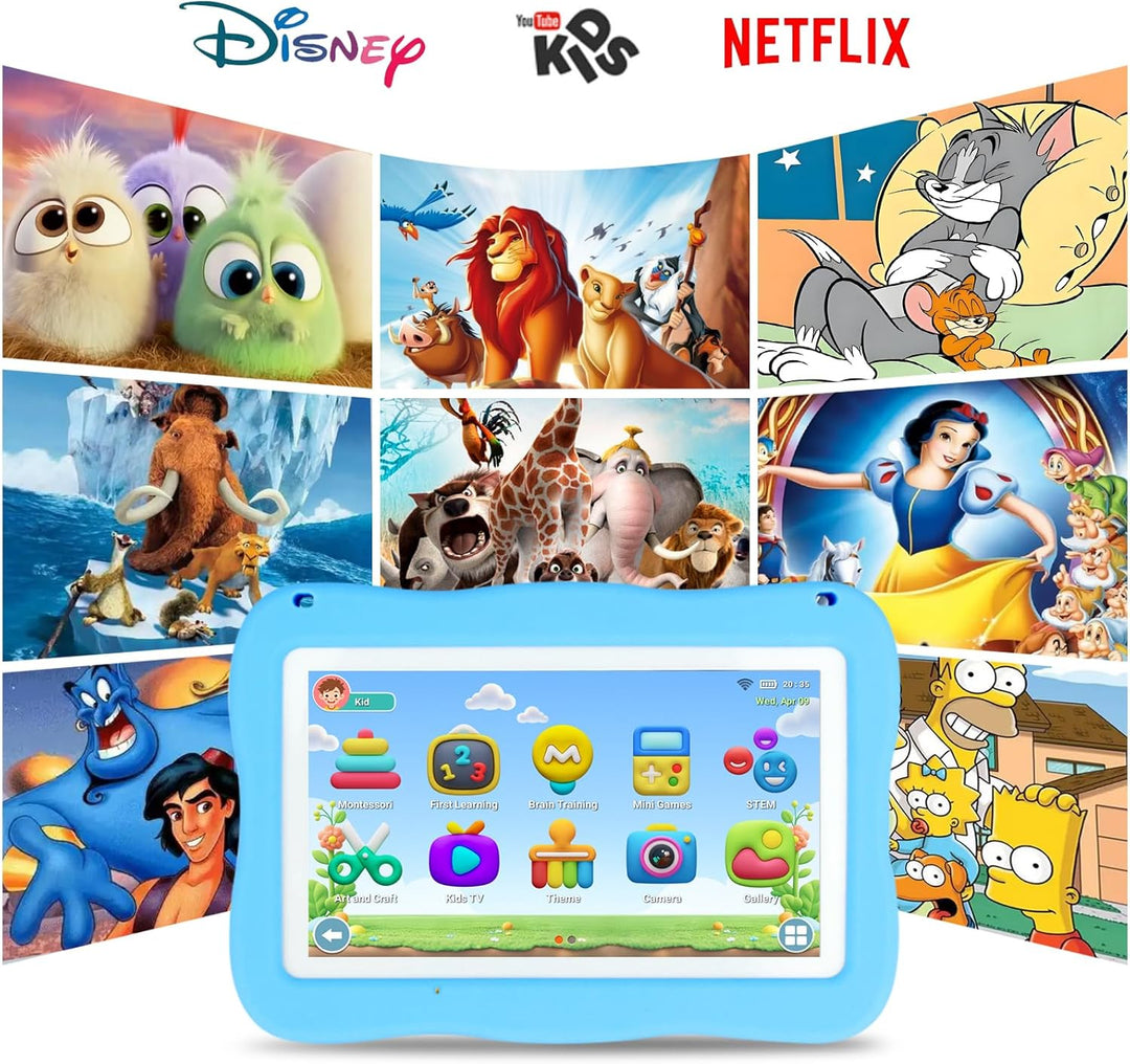 Tableta para niños de 32 GB para niños de 3 a 7 años con mucho cont...
