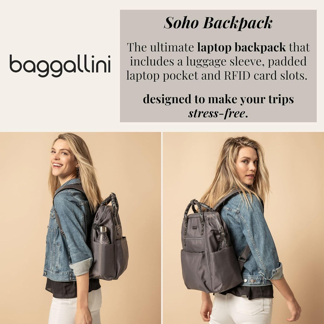 Mochila Baggallini Soho - Mochila de viaje para portátil para mujer...