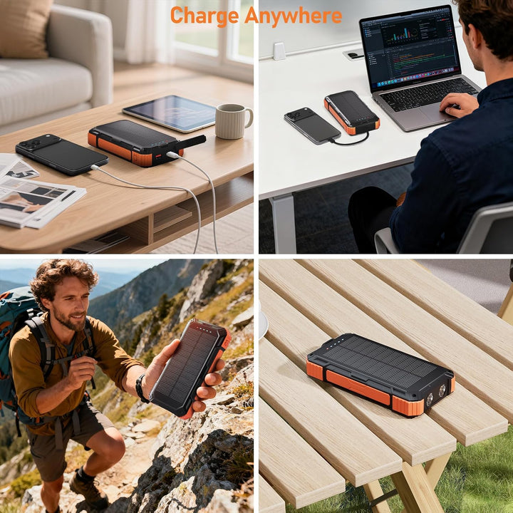 ERRBBIC Cargador solar de batería 49800mAh, cargador portátil de 22...
