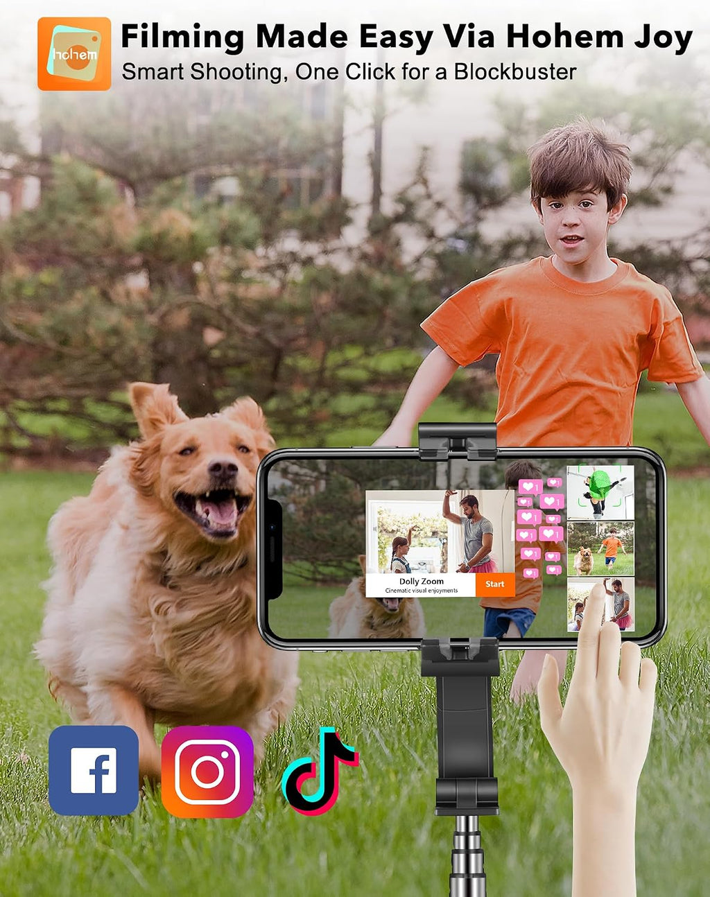 hohem iSteady Q Gimbal - Trípode para selfie stick 4 en 1 con seguimiento