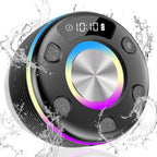 OYIB Altavoz de ducha Bluetooth, altavoz portátil IPX7, sonido HD de 360°