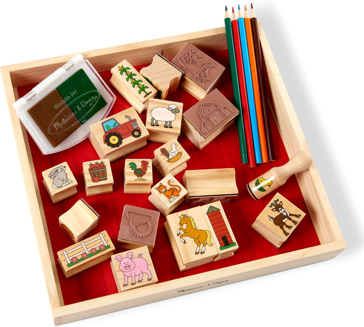 Melissa & Doug, Sello de juguete una granja de escenas