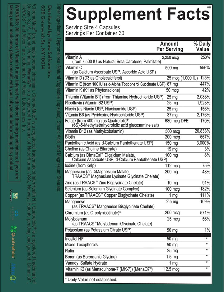 Veracity Multivitamínico para mujeres, complejo de vitamina B, magn...