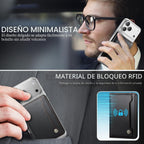Vinich para MagSafe Wallet - Tarjetero magnético con bloqueo RFID, color