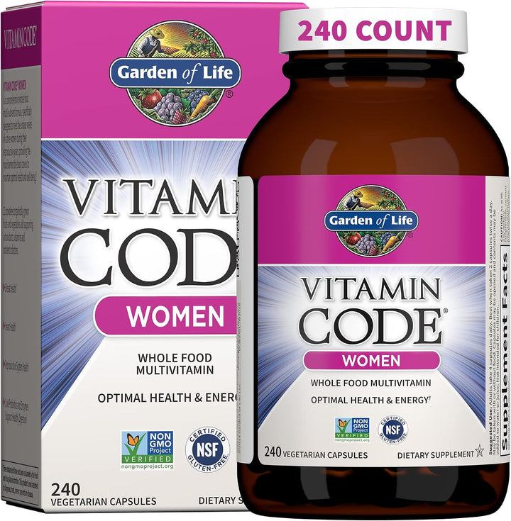 Jardín de vida Vegetariana Suplemento Multivitamínico para Mujeres,...