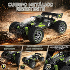Geoxor Coche de control remoto a escala 1:14 de más de 30 KM/H de alta velocidad, cuerpo de aleación, autos RC rápidos para niños de 8 a 12, 2.4 GHz, todo terreno, camión a control remoto con 2