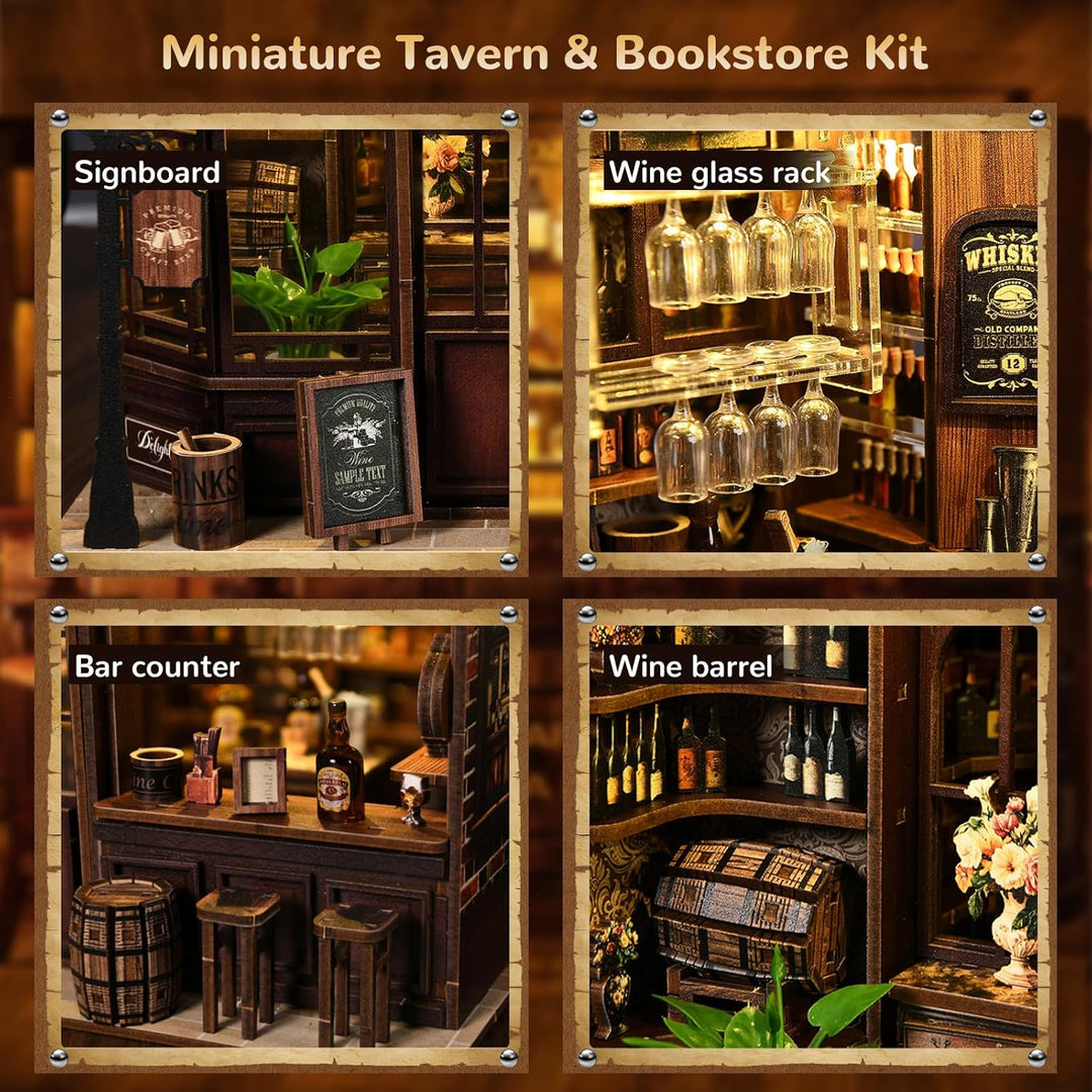 3DVASE Rincones de libros para adultos, kit de rincón de libros en...