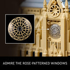 LEGO Architecture Réplica de Notre-Dame de Paris, Kit de Modelo Arquitectónico, Set de Construcción Coleccionable para Adultos, Souvenir para Construir y Exhibir, Idea de Regalo para Amantes de la