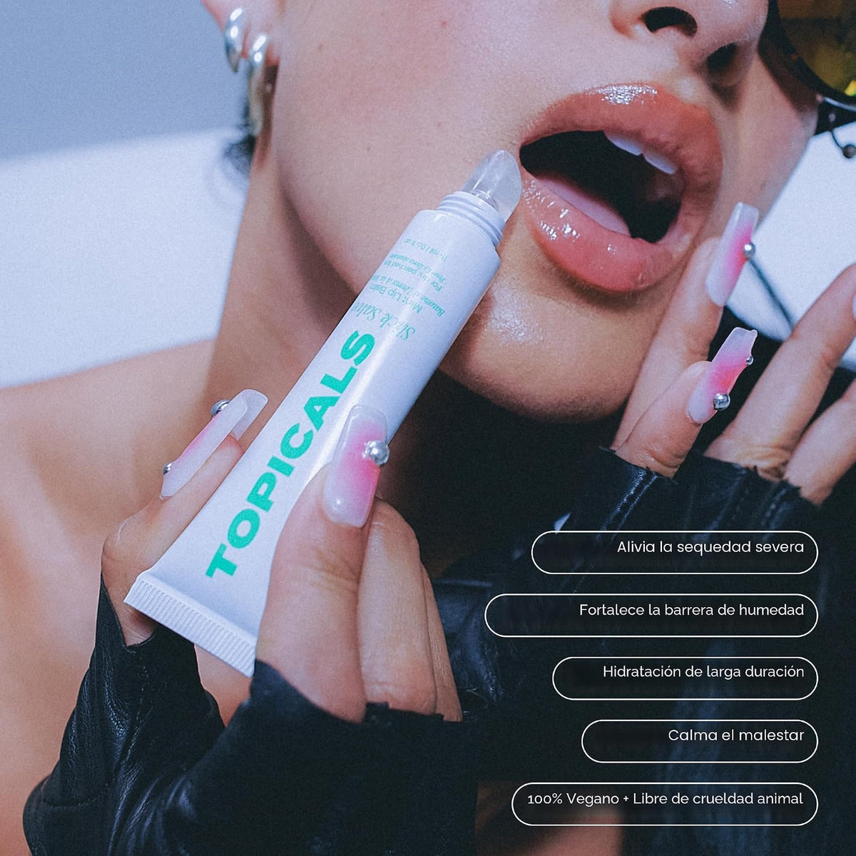 Topicals Slick Salve Mint Glossy Lip Balm | Alivia las molestias, f...