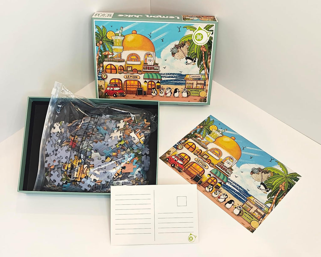 Penguin Story - Rompecabezas de playa para adultos, 520 piezas