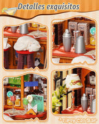 Rolife Tipsy Cat Bar DIY Kit de casa en miniatura para adultos