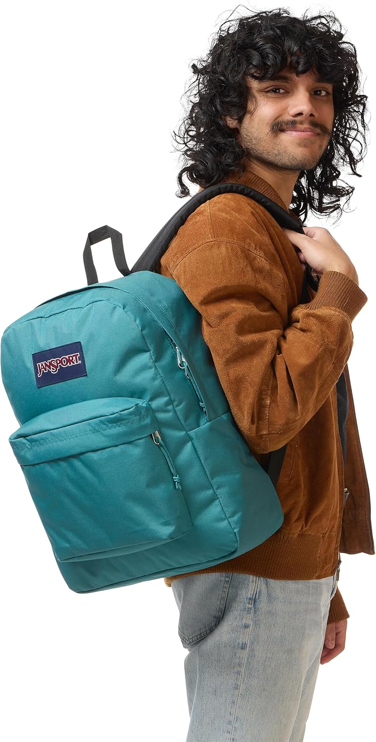 JanSport SuperBreak Plus Mochila con funda acolchada para laptop de...