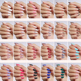 Beetles - Kit de uñas postizas a presión, 720 unidades, 24 colores,...