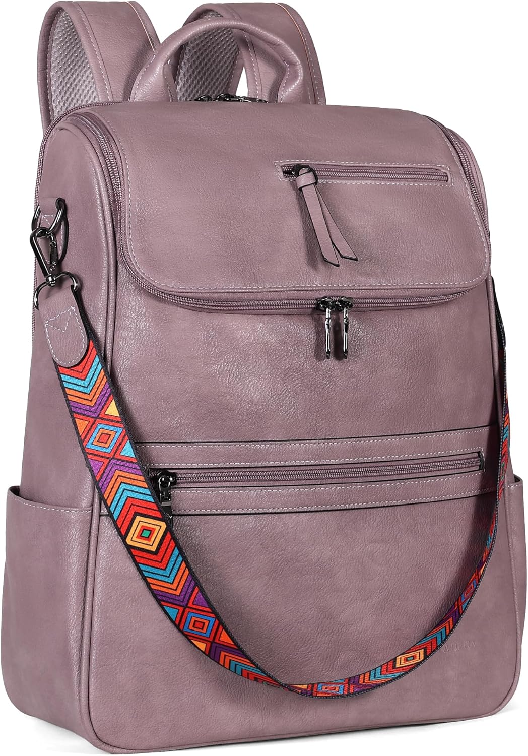 FADEON Mochila para computadora portátil para mujer, mochila de via...