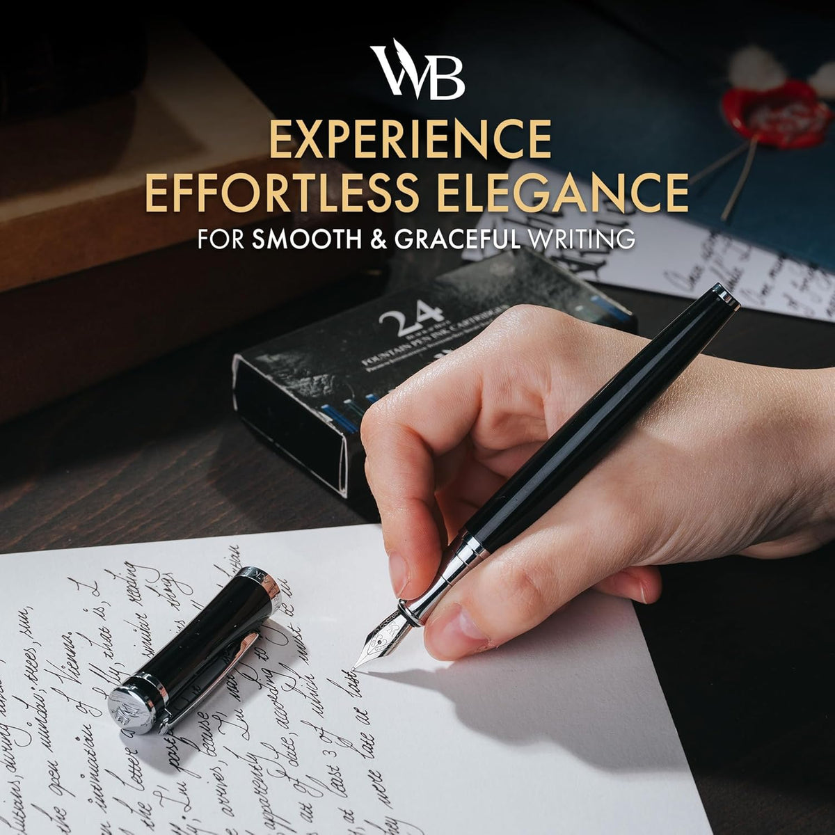 Wordsworth & Black Juego de pluma estilográfica de lujo para escribir