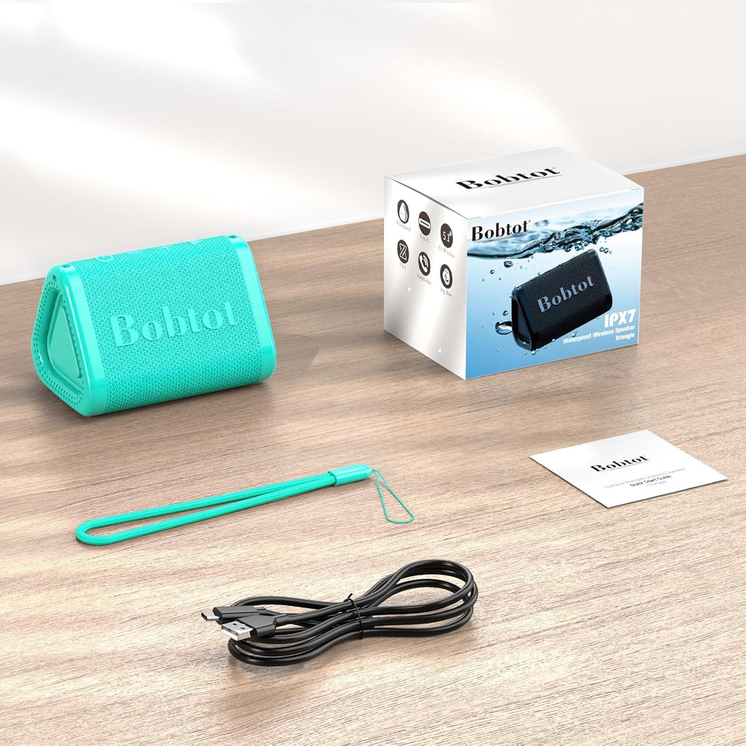 Bobtot - Altavoz Bluetooth portátil inalámbrico, IPX7 - Altavoz de...