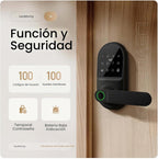Leydebong Cerradura de puerta con teclado inteligente con manija, cerradura