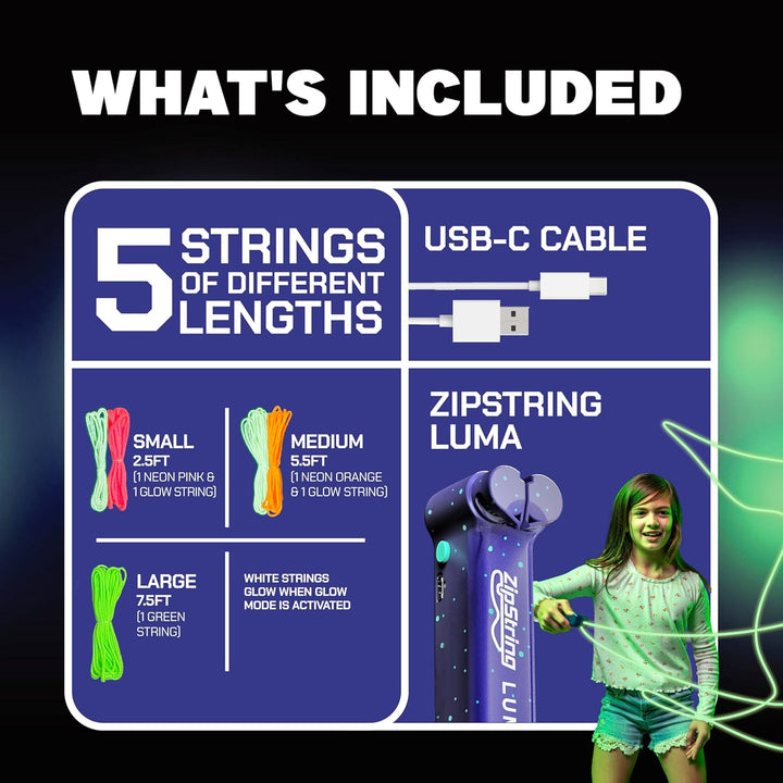 ZipString Luma - El juguete patentado que brilla en la