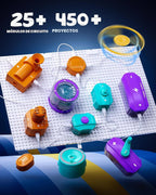 Kits de Ciencia para Niños de 5-7 y 8-12 años, Más de 450 Proyectos, 45 Piezas de Circuito
