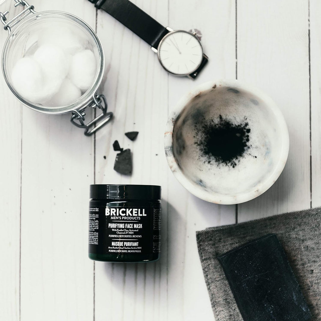 Brickell - Máscara facial de carbón purificador para hombre, produc...