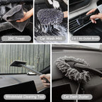 Kit de detalles de automóvil, juego de cepillos para detalles de automóvil, kit de limpieza de automóvil, herramientas de detallado automático para ruedas interiores y exteriores, accesorios profesionales de lavado de automóviles con herramienta de
