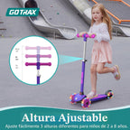 Gotrax KS1 Patineta para niños KS1, 3 ruedas para niños y niñas de 2-8 años, regalos