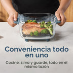 Chefman Crisp n' Go - Freidora de aire de vidrio de 4 cuartos de galón