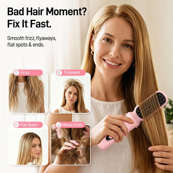 GLS 3-in-1 Cordless Hair Styling Set, Cordless Hair Straightener, C...