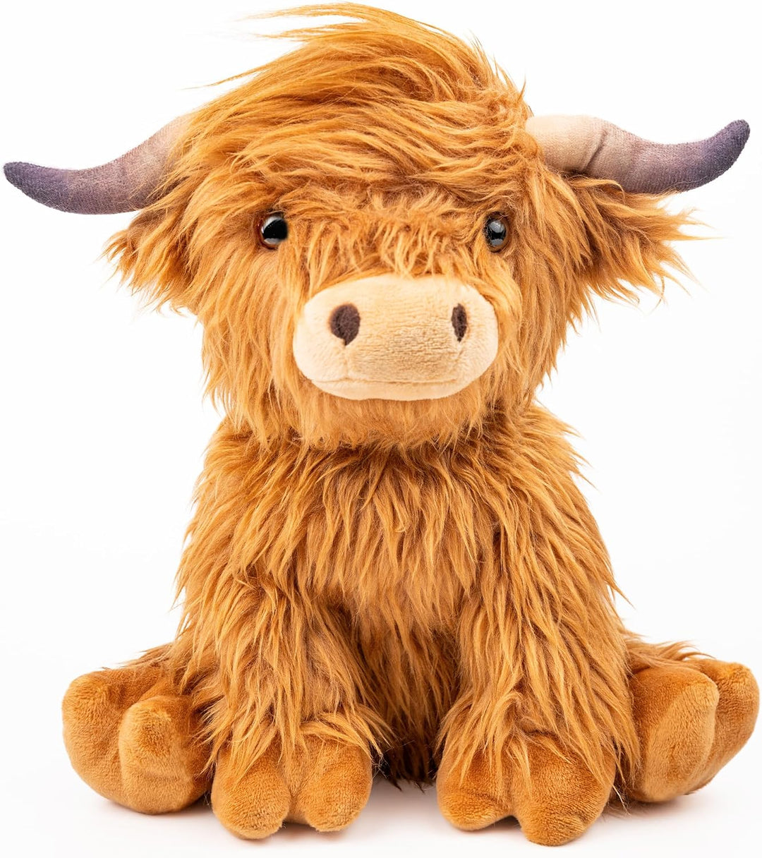 Highland Cow - Animal de peluche apto para microondas, almohadilla...