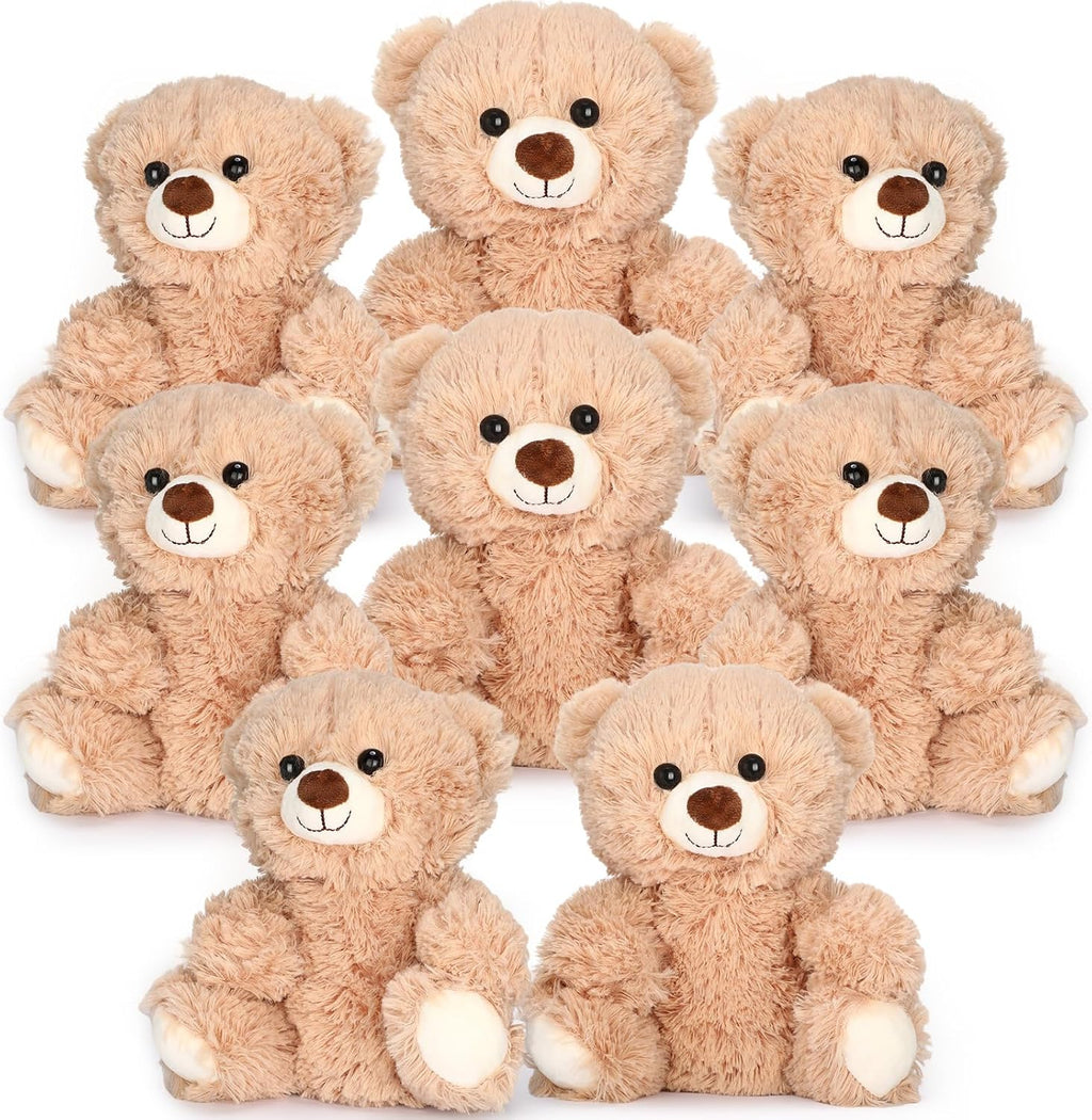 Jenaai 8 ositos de peluche a granel de 10 pulgadas, pequeños, elegantes