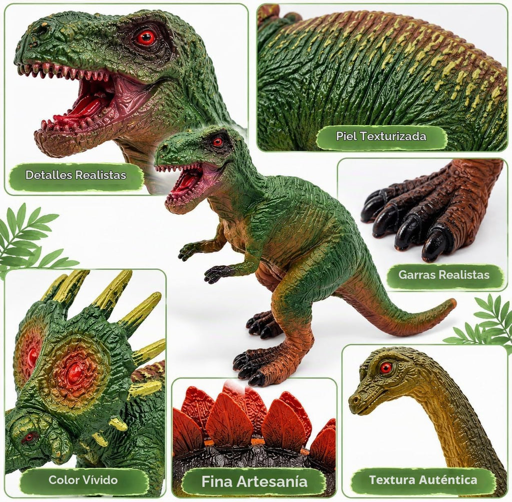 Juguetes de dinosaurio para niños, 12 figuras realistas con caja