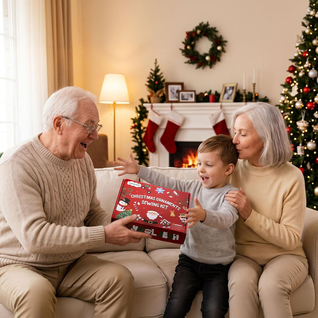CiyvoLyeen - Kit de costura de Navidad para niños de 8 a 12 años de edad