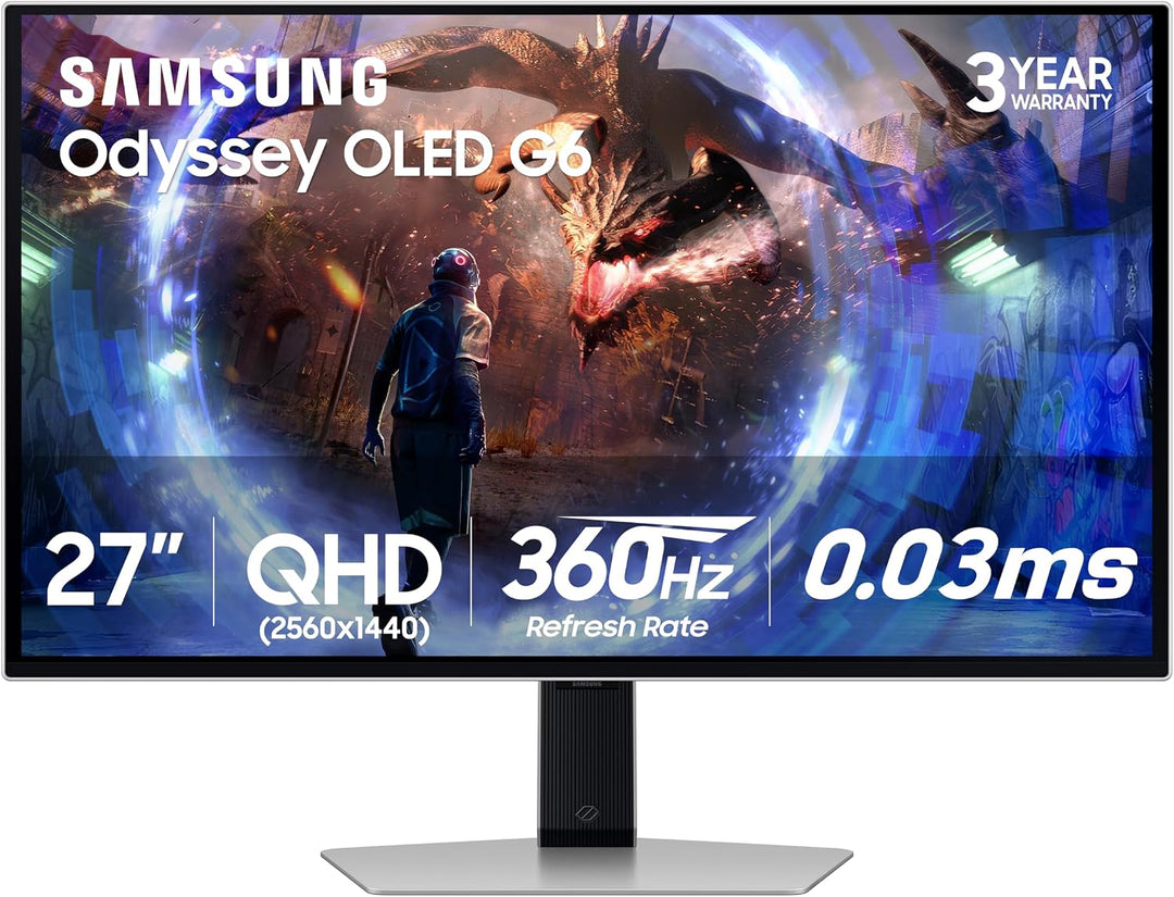 Samsung 27\u201D Odyssey OLED G6 (G60SD) Serie Monitor de juegos co...