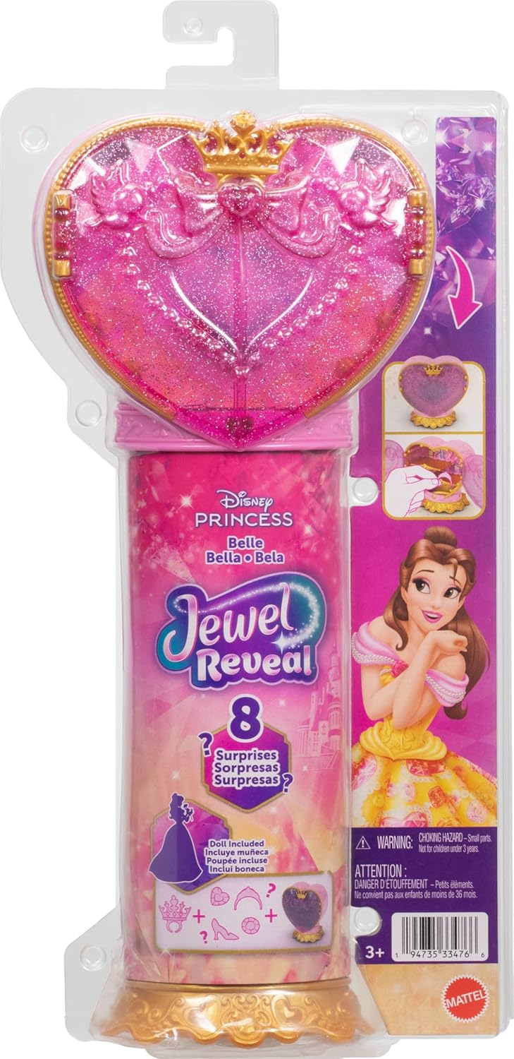 Mattel Muñeca de moda de Bella de Disney Princess y accesorios con...
