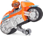 Paw Patrol, Moto Pups Moto Deluxe de Zuma, vehículo de motocicleta de tracción que hace piruetas y figura de juguete