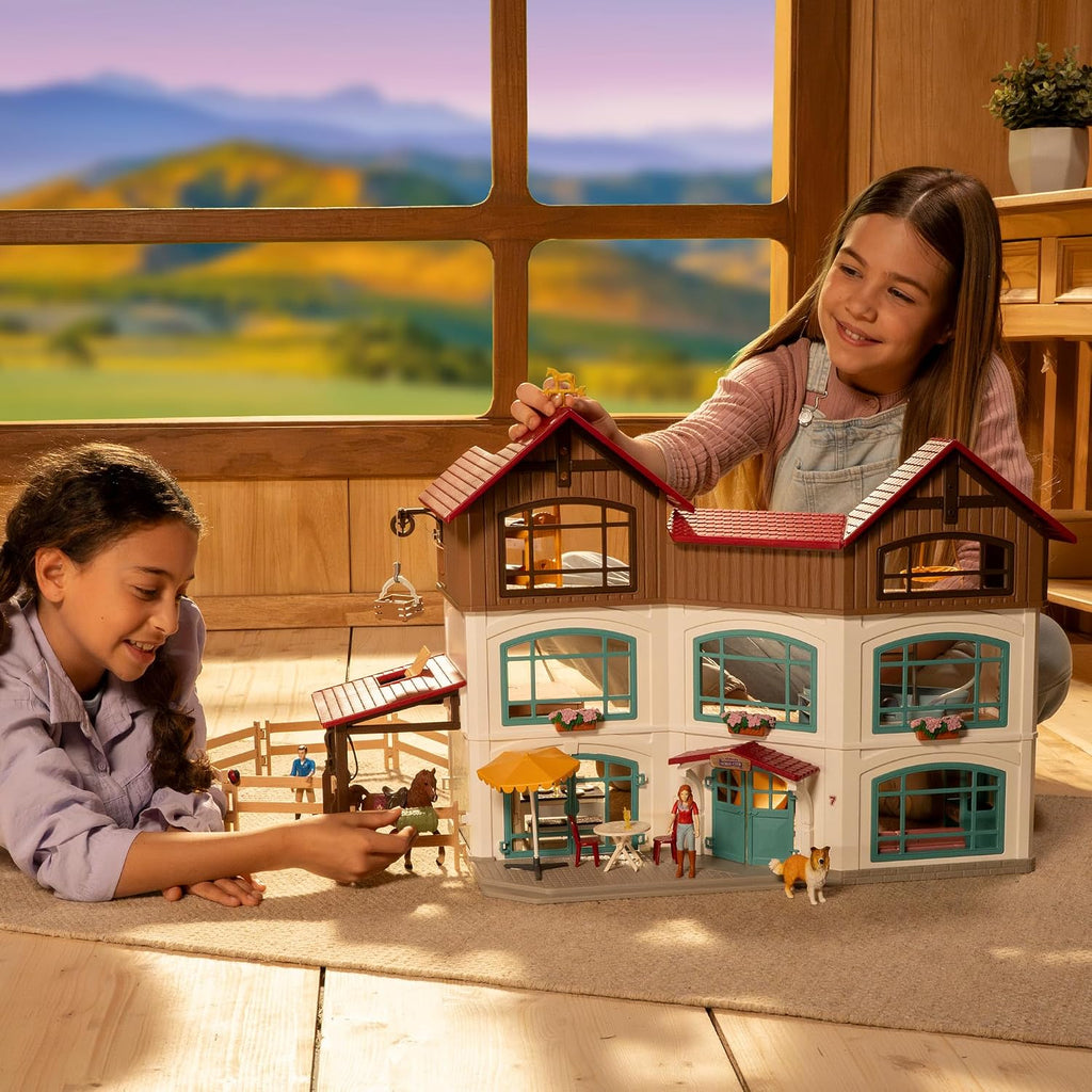 Schleich Mansión junto al lago con establo 42785
