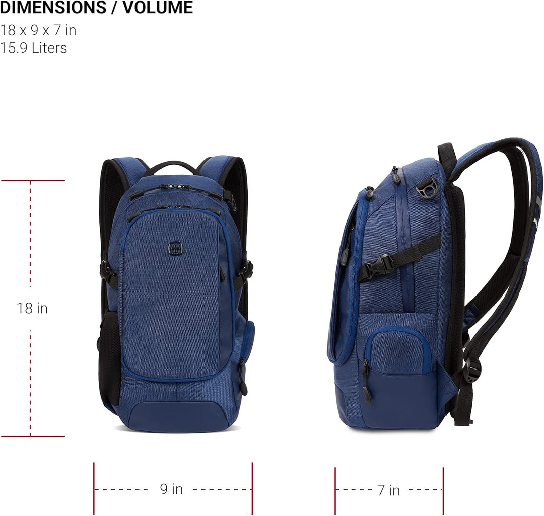 SwissGear 3598 - Mochila estrecha de día, azul marino, (Navy Ballis...