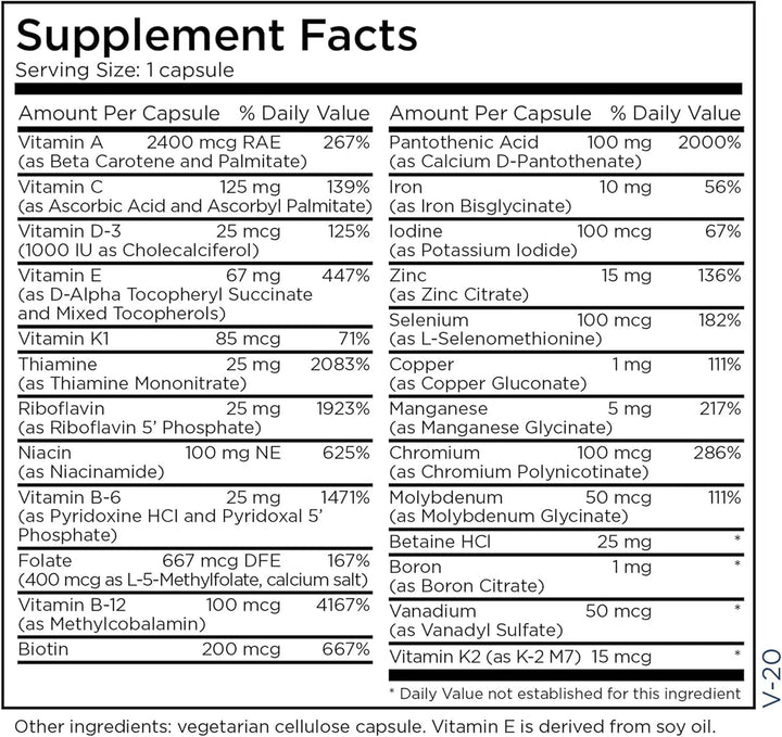 Metabolic Maintenance The Big One Multivitamínico con hierro - Mult...