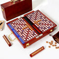 Juego de mesa de crucigramas de madera de viaje, diseño plegable
