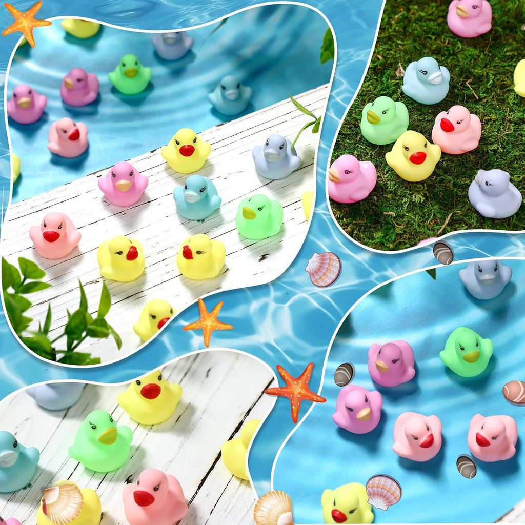 200 mini patos de goma a granel pequeños patos de goma a granel